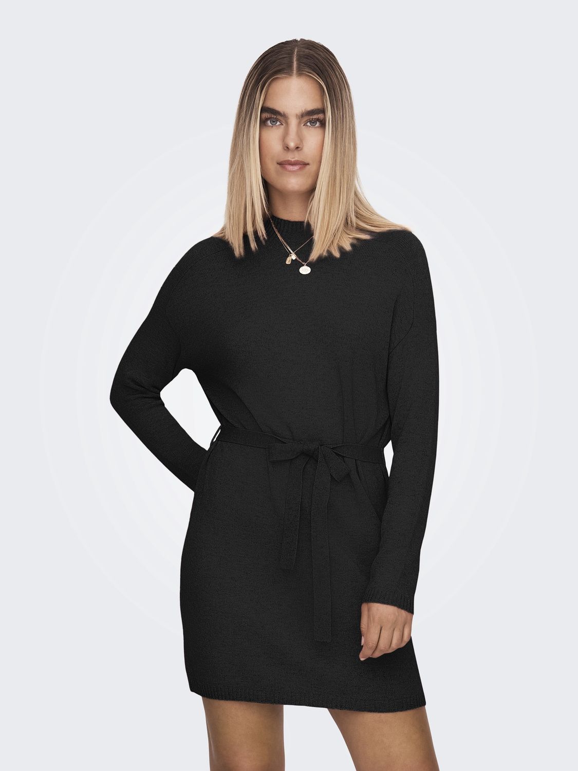 Only Robe tricot noire 15278082