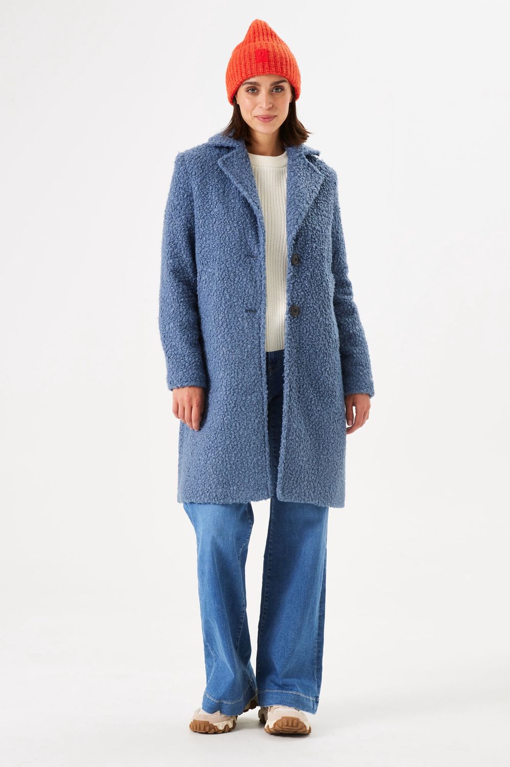 Garcia Manteau teddy bleu indigo GJ400912