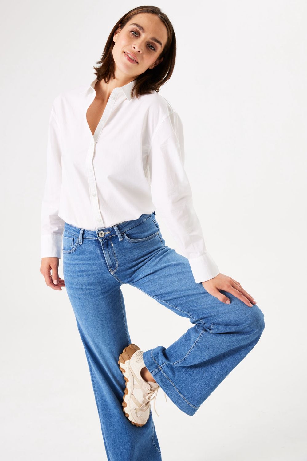 Garcia Jeans bleu wide leg 249-30