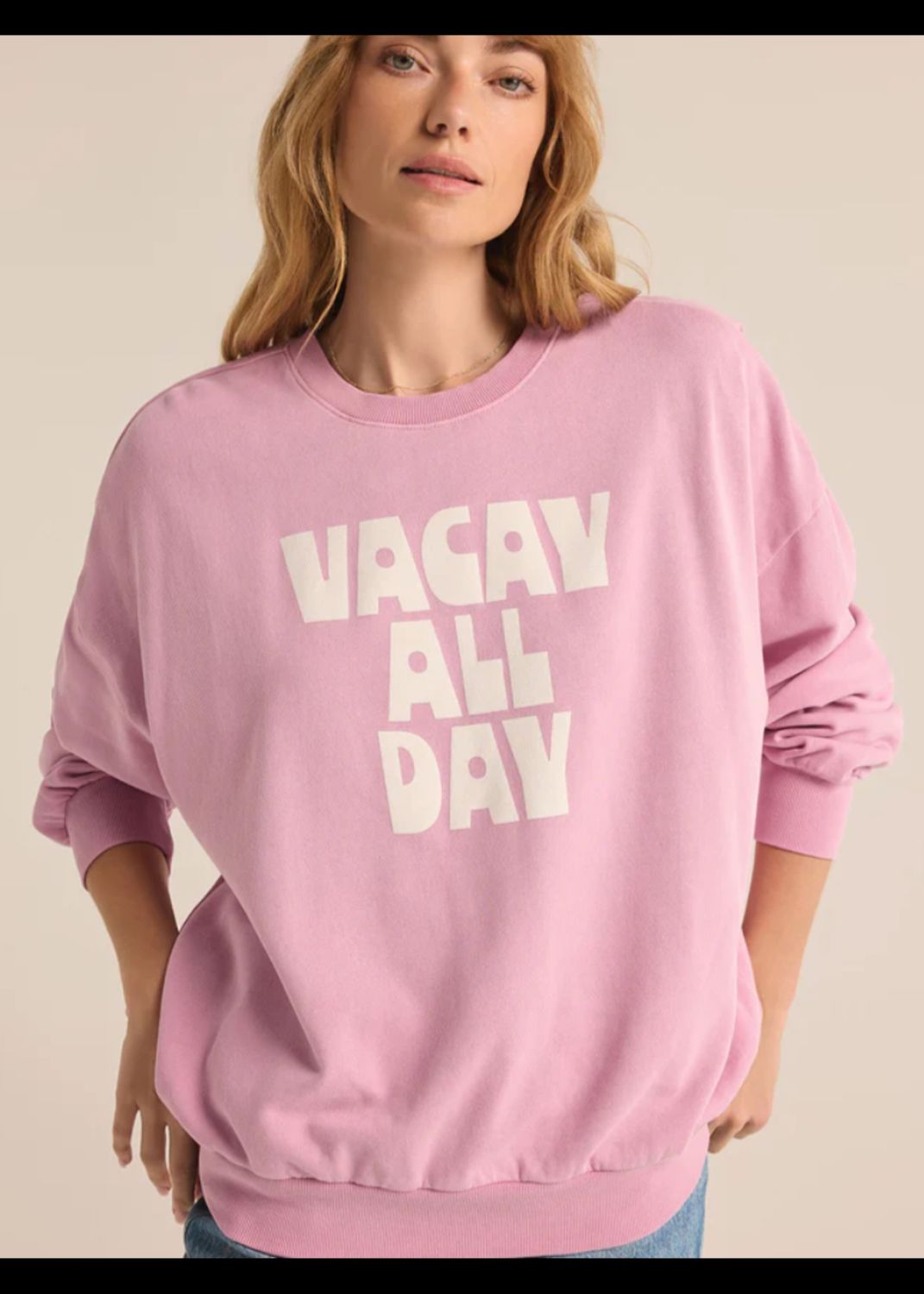 ZSupply Chandail crewneck sunset mauve GT243489