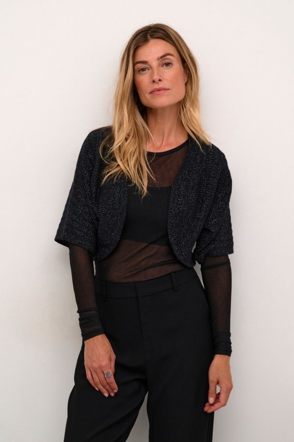 Cream Bolero noir manches courtes 10612969