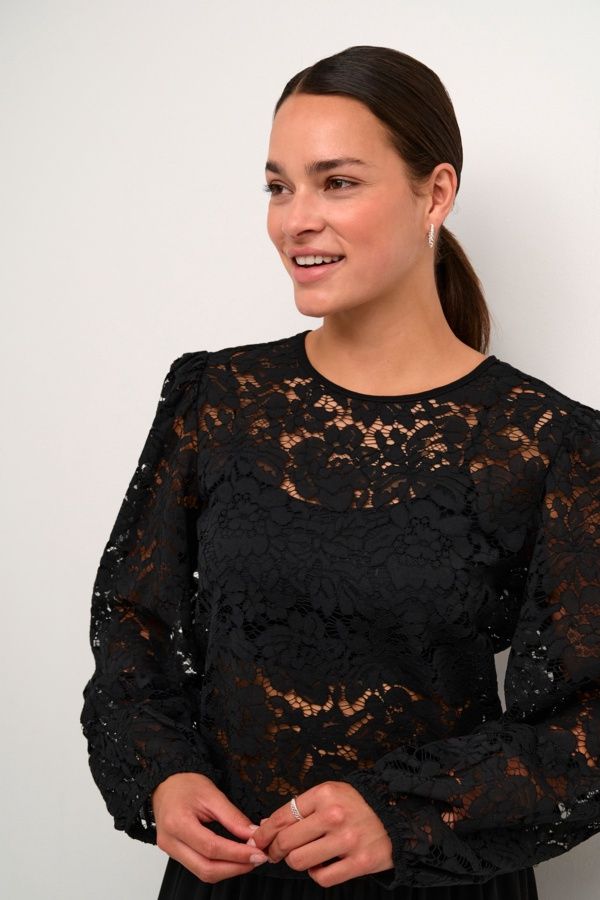 Kaffe Blouse dentelle noire 10509158