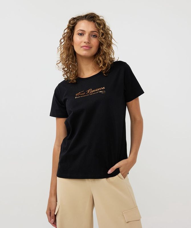 Esqualo T-Shirt noir avec écritures 2405724