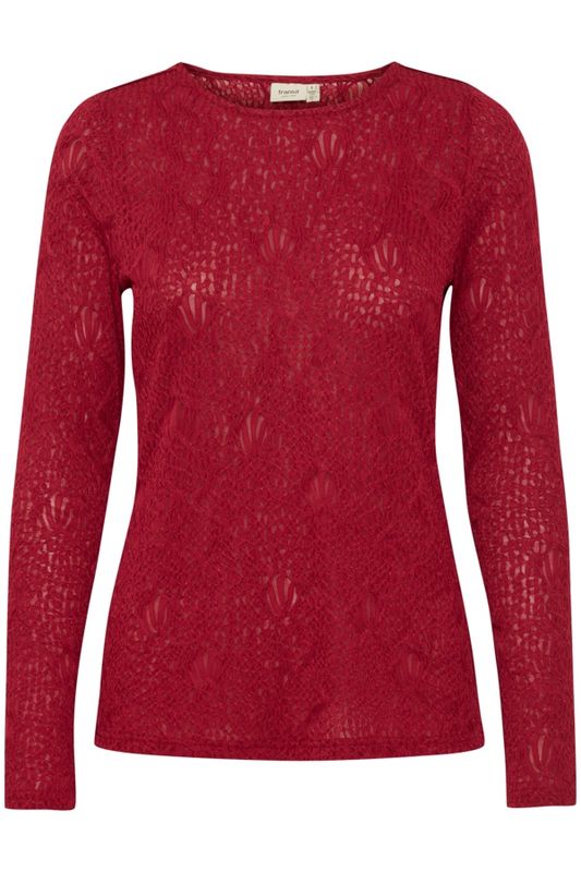 Fransa Chandail manches longues rouge betterave 20614837
