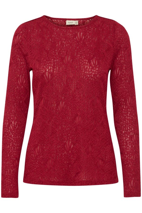 Fransa Chandail manches longues rouge betterave 20614837