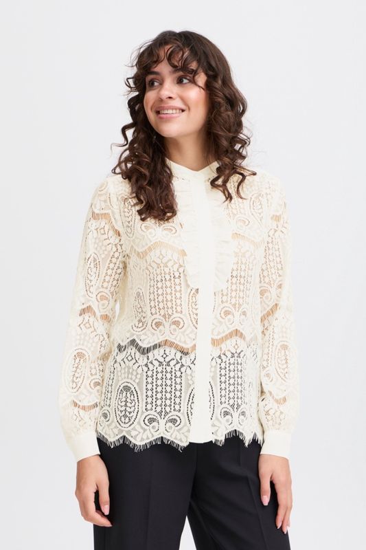 Fransa Blouse dentelle offwhite 20614967