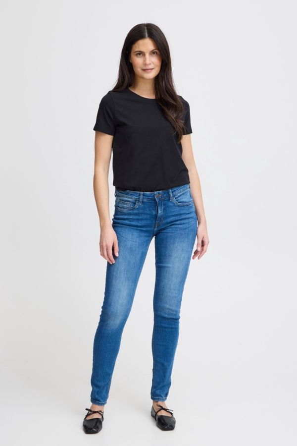 Fransa T-Shirt col rond noir 20605388