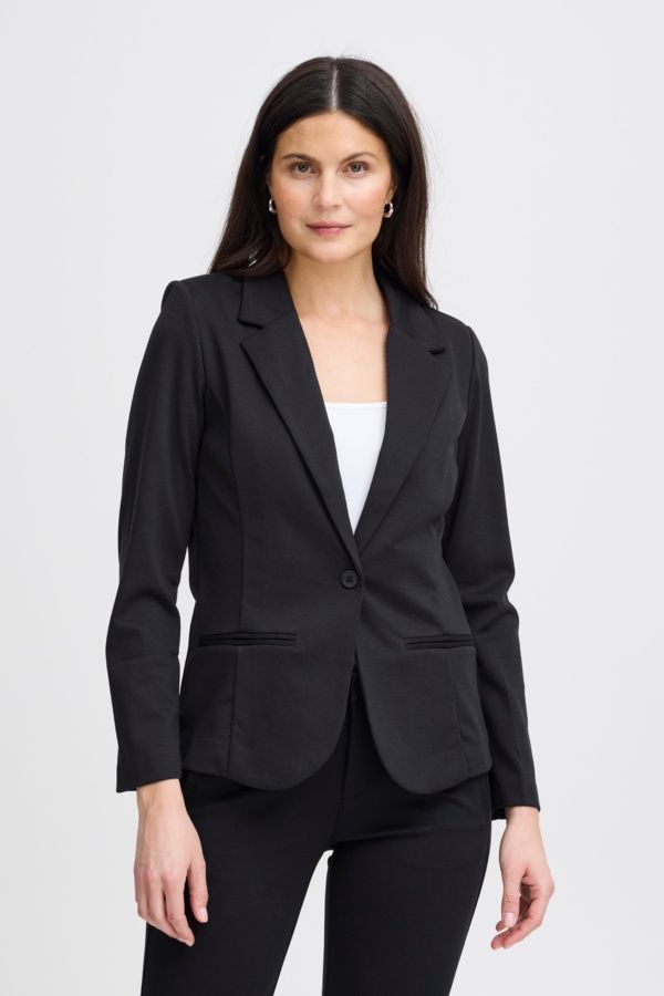 Fransa Veston noir manches longues 20605896