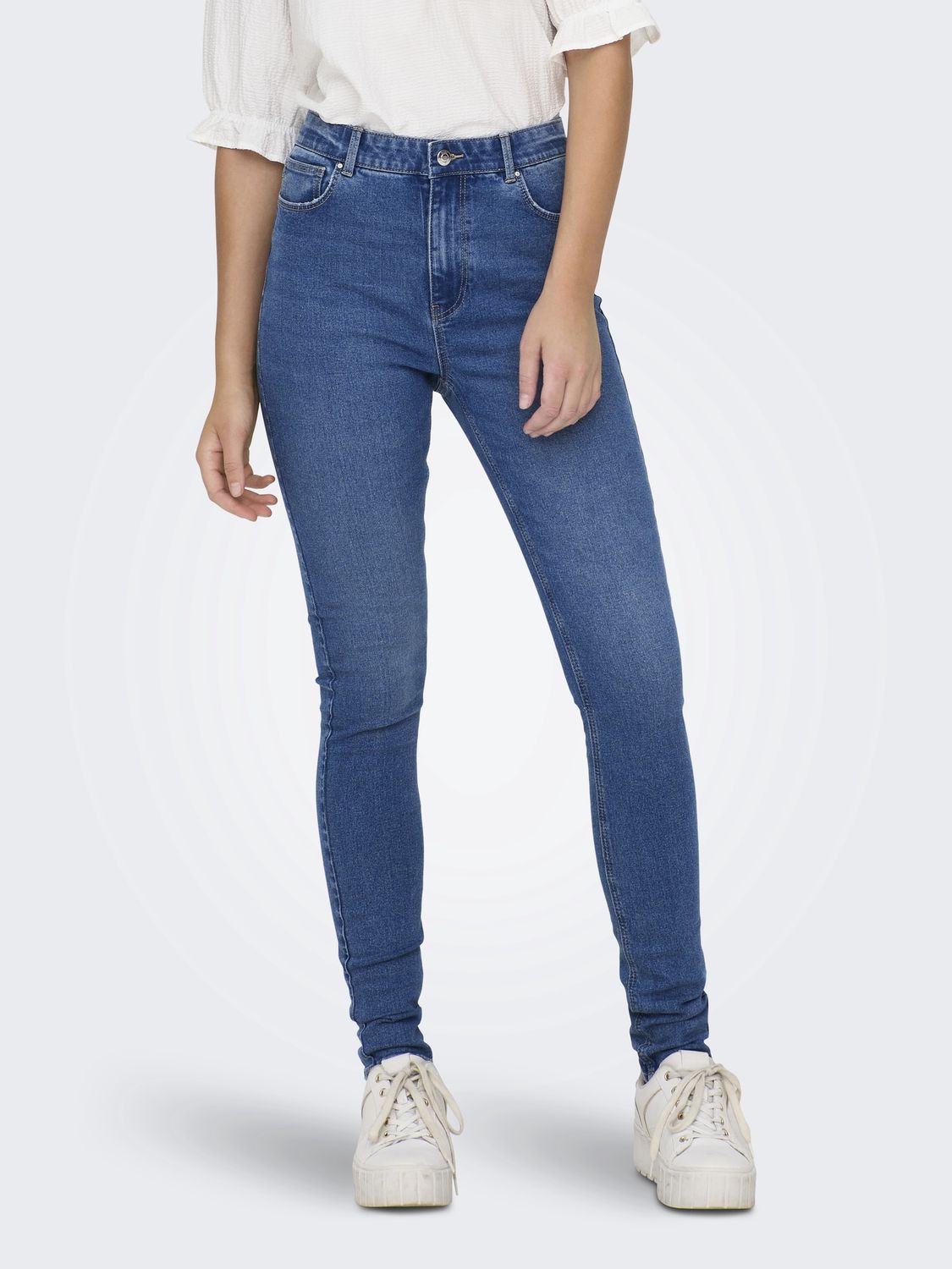 Only Jeans skinny bleu moyen 15309878