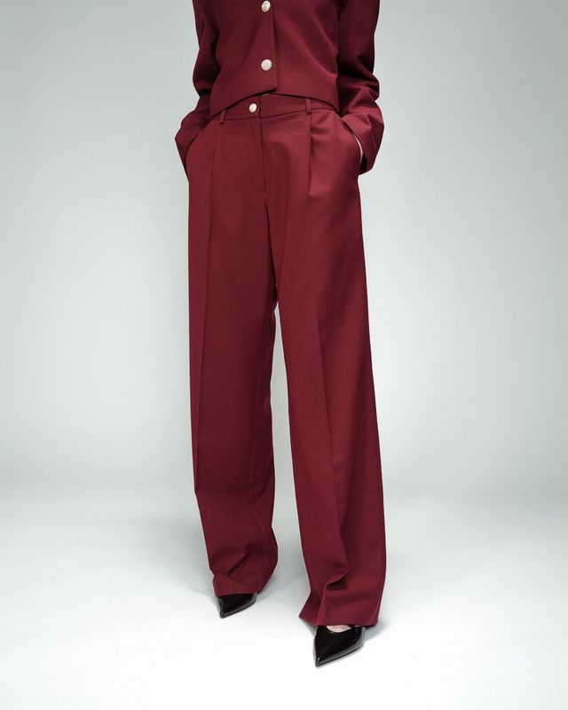 Grace&amp;Mila Pantalon tailleur bordeaux OSCAR 22807