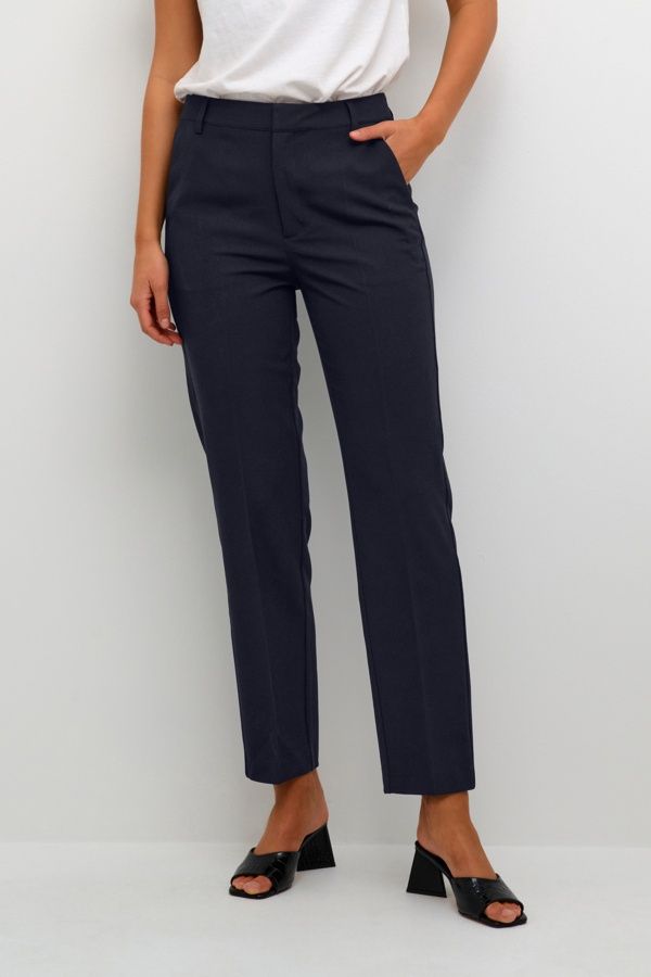 Kaffe Pantalon trousers noir taille haute 10507770