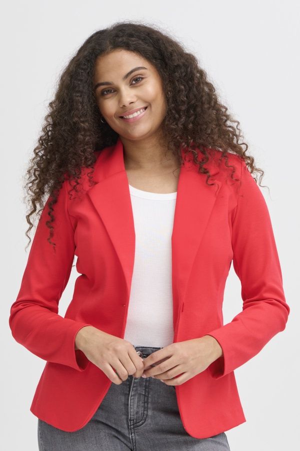 Fransa Veston rouge manches longues 20605896