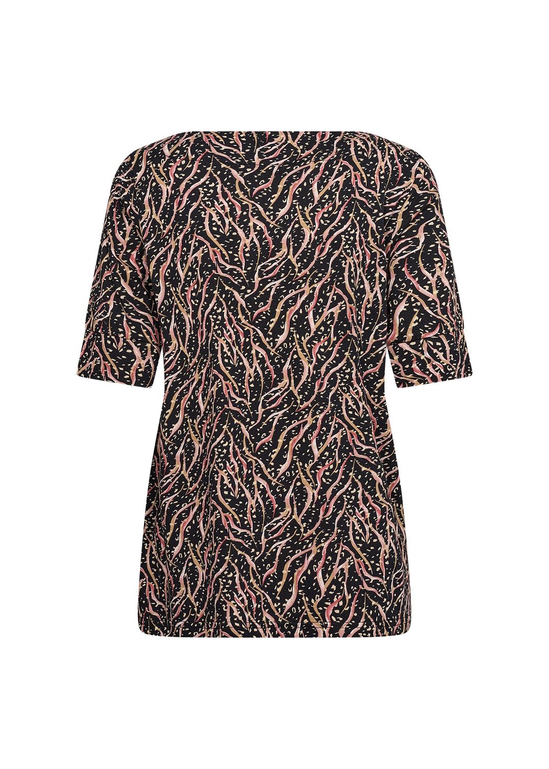 Soya Concept Chandail noir manches courtes blush combi 26799