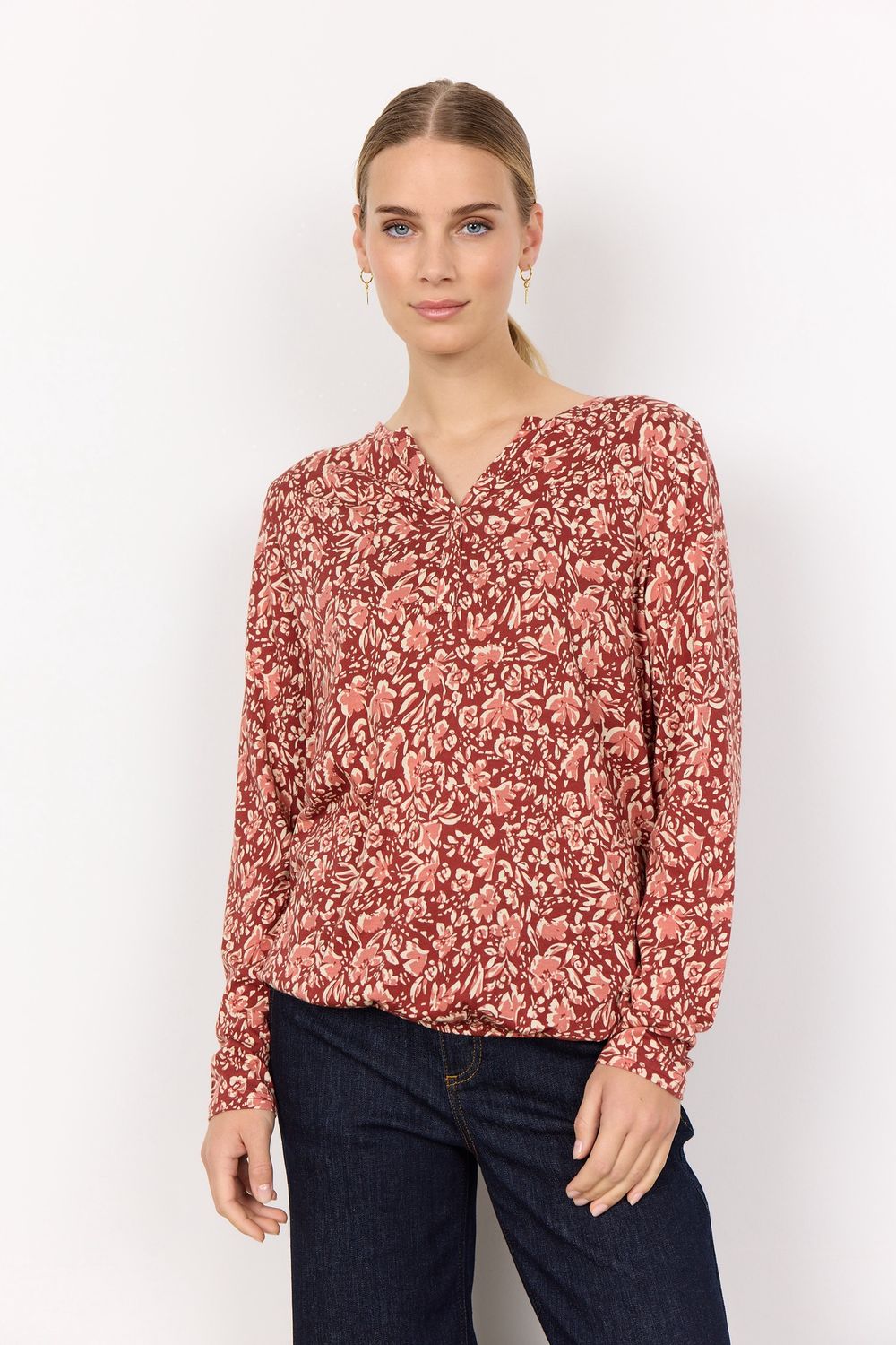 Soya Concept Blouse imprimée blush combi 26804