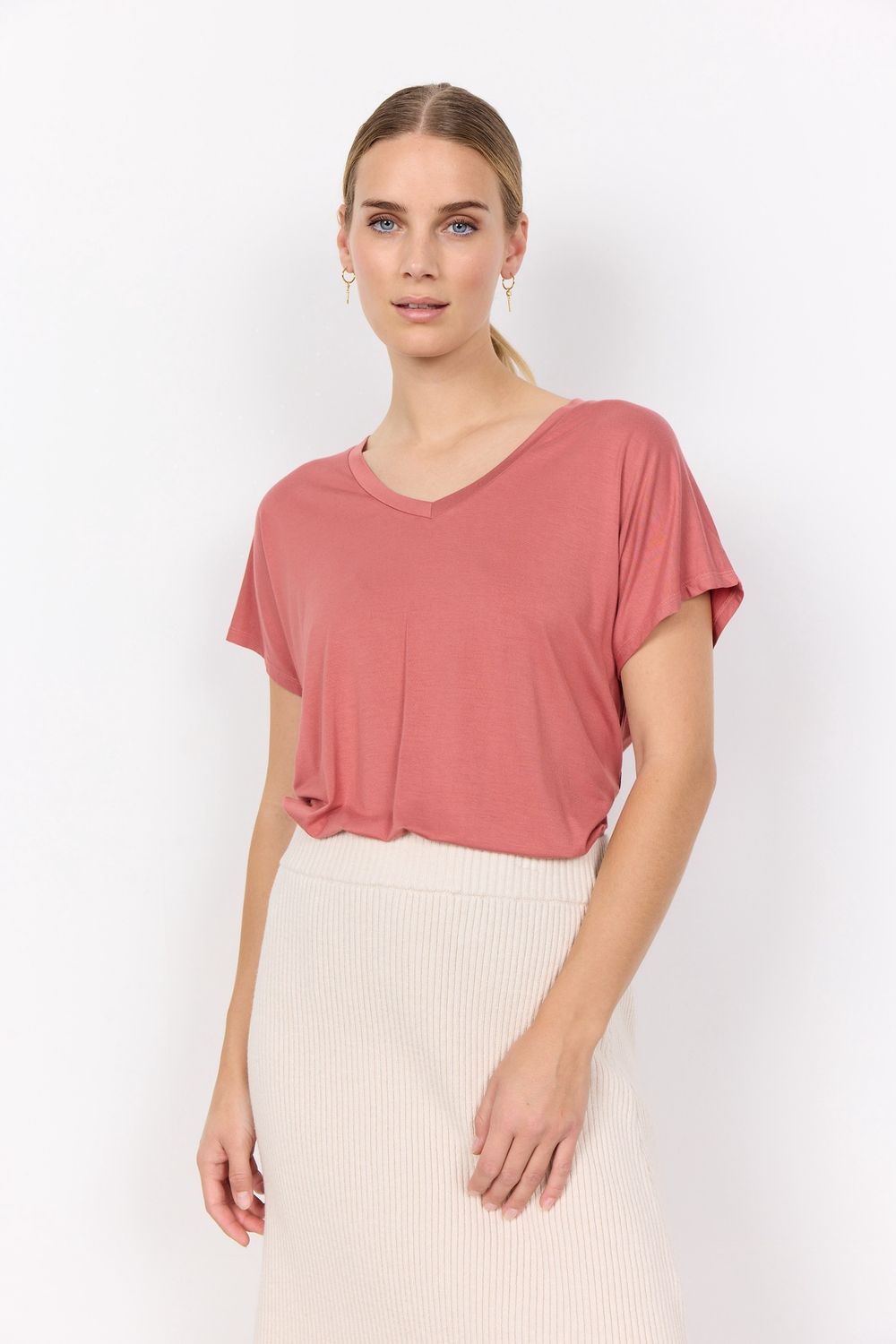 Soya Concept T-Shirt rose blush col V 29028