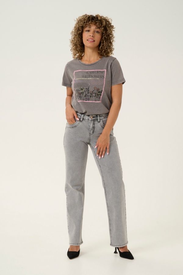 Cream Jeans jambes droites Coco Fit gris pâle Michigan Medium 10613866