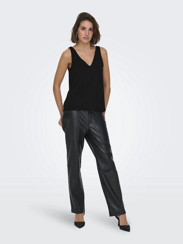 Only Camisole noir lurex col V15331403