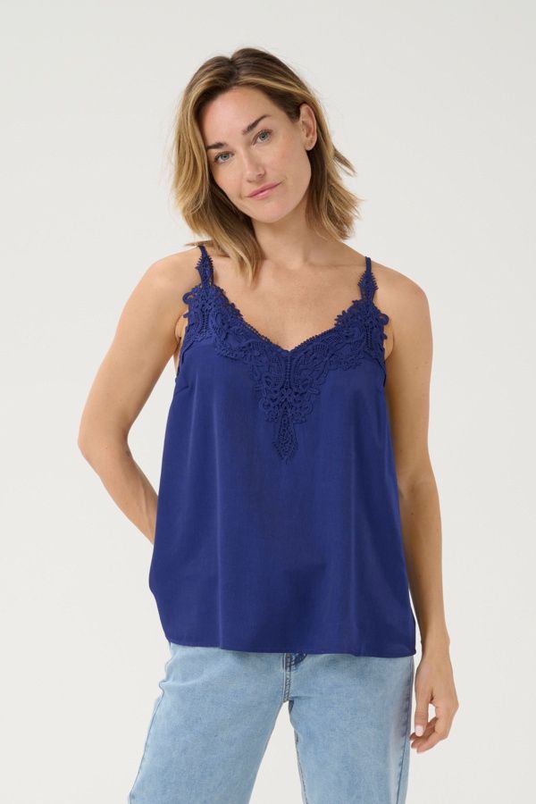 Cream Camisole ocean cavern broderie dentelle 10611224
