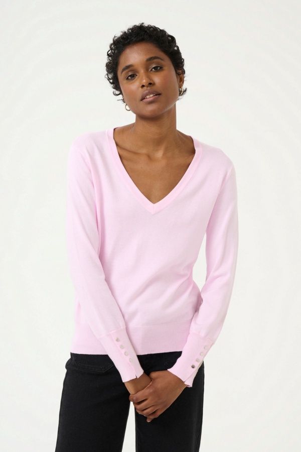 Kaffe Chandail VNeck lilac snow 10508201