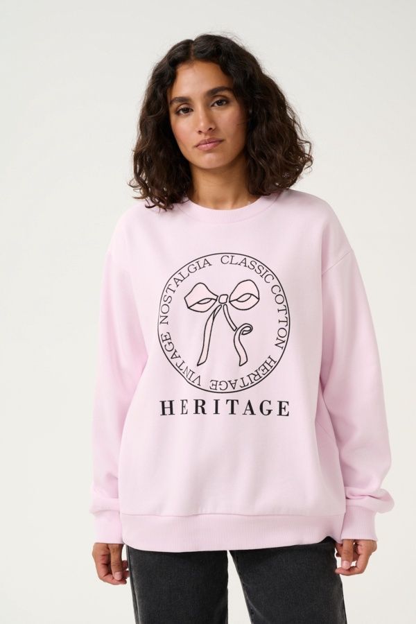 Kaffe Chandail crewneck lilac snow 10509447