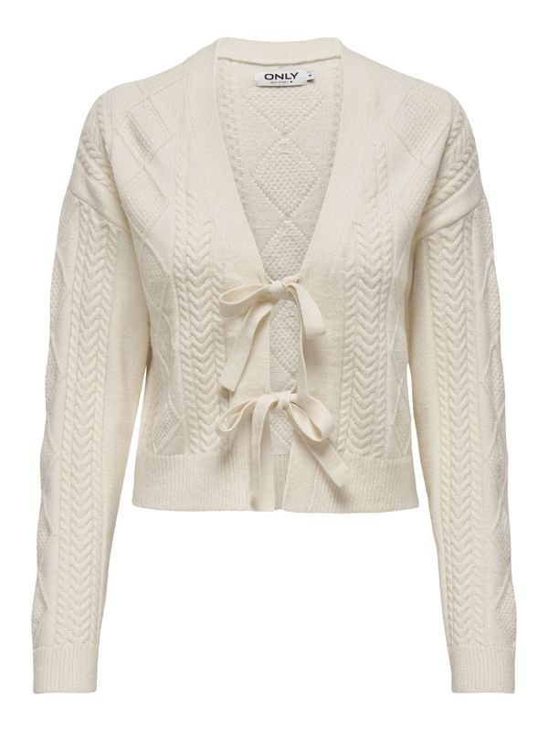 Only Cardigan crème ouvert avec boucles15322412