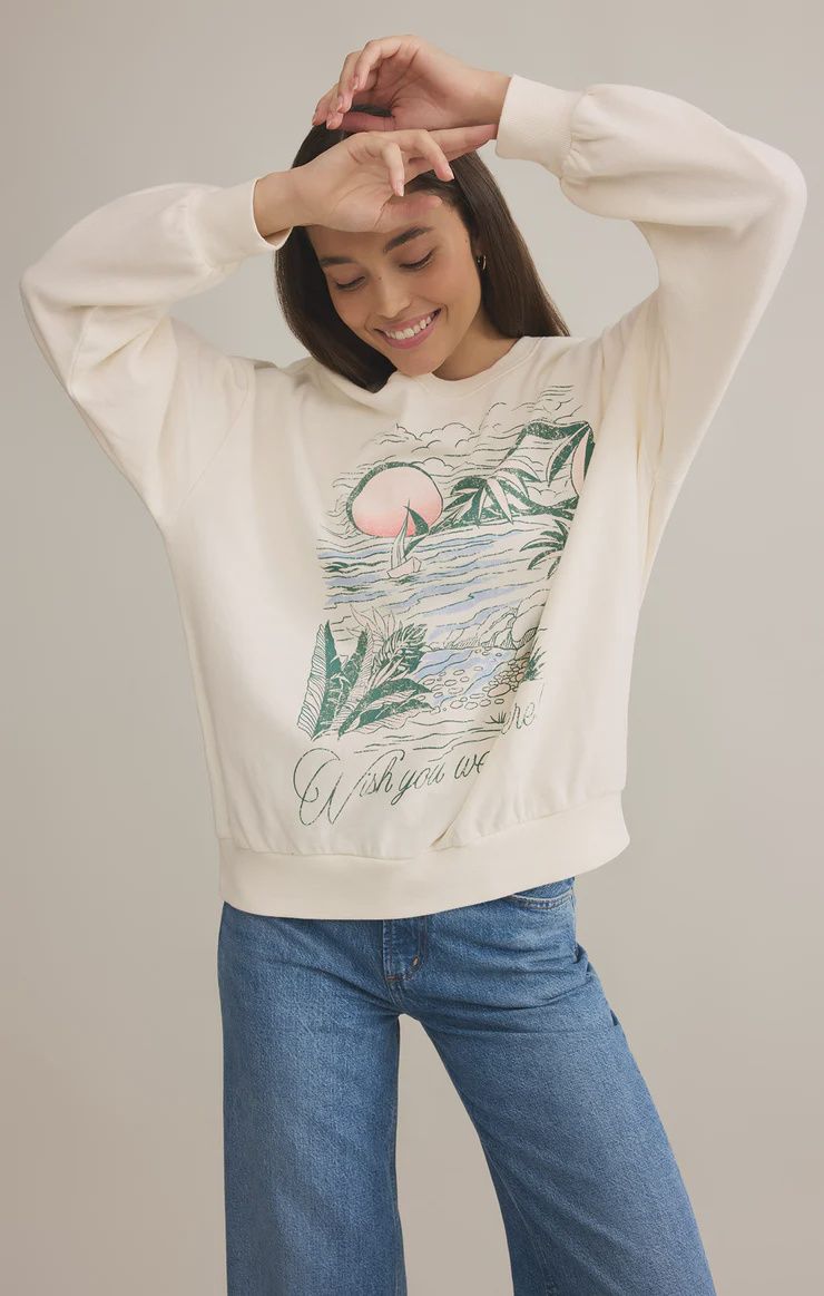 ZSupply Chandail crewneck offwhite SUNSET GT251480