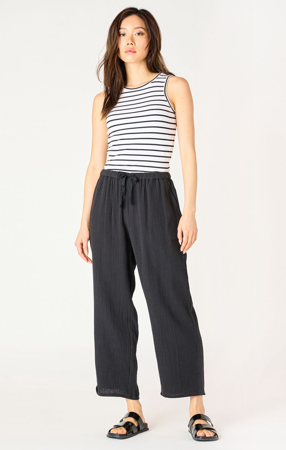 Dex Pantalon noir texturé 2522706