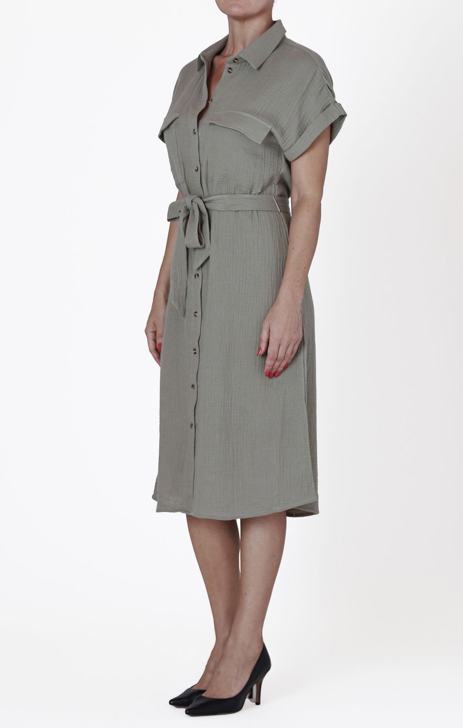 Room 34 Robe boutonnée avec poches à l&#39;avant 2522615