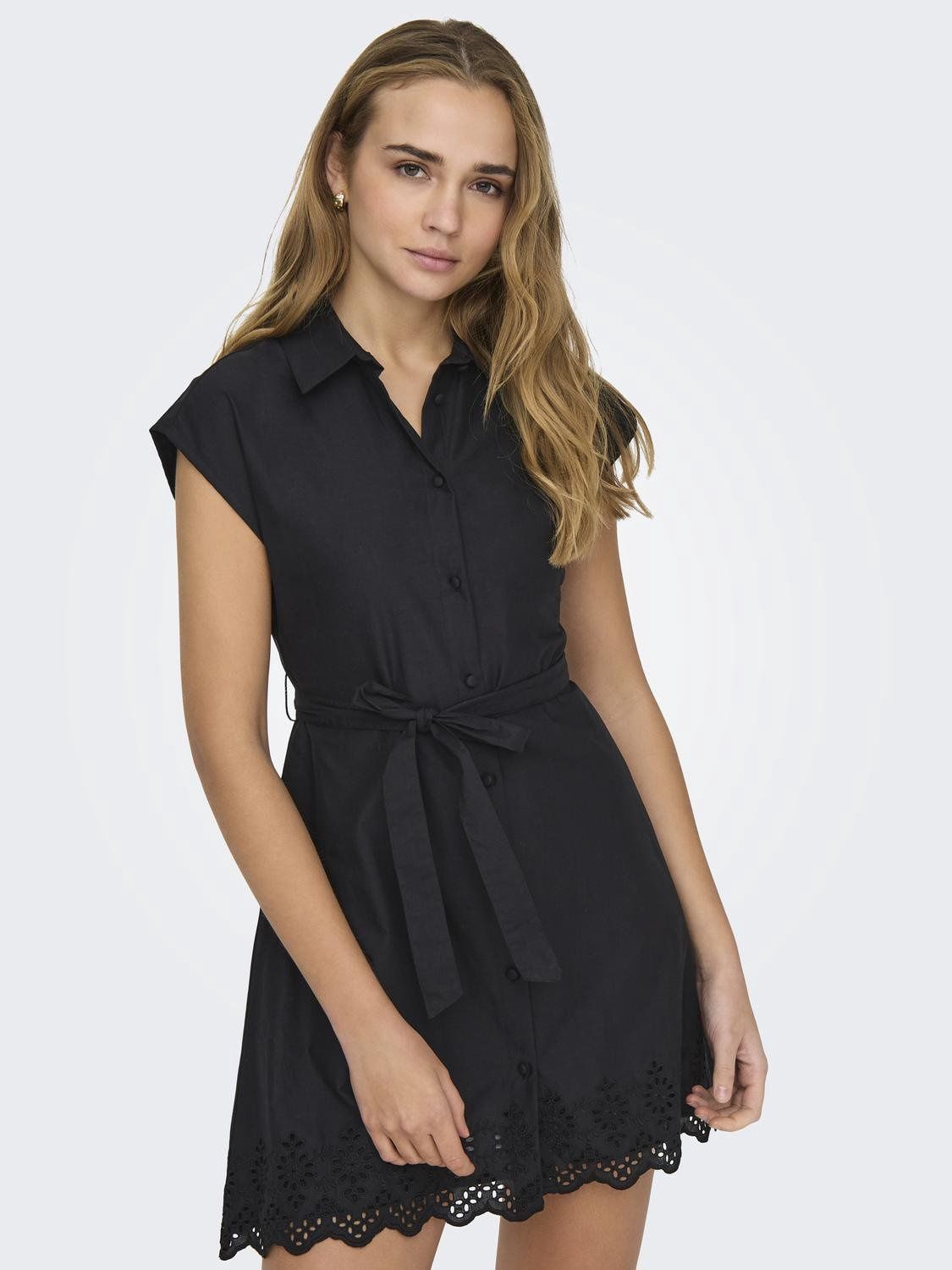 Only Robe broderie noire 15314411
