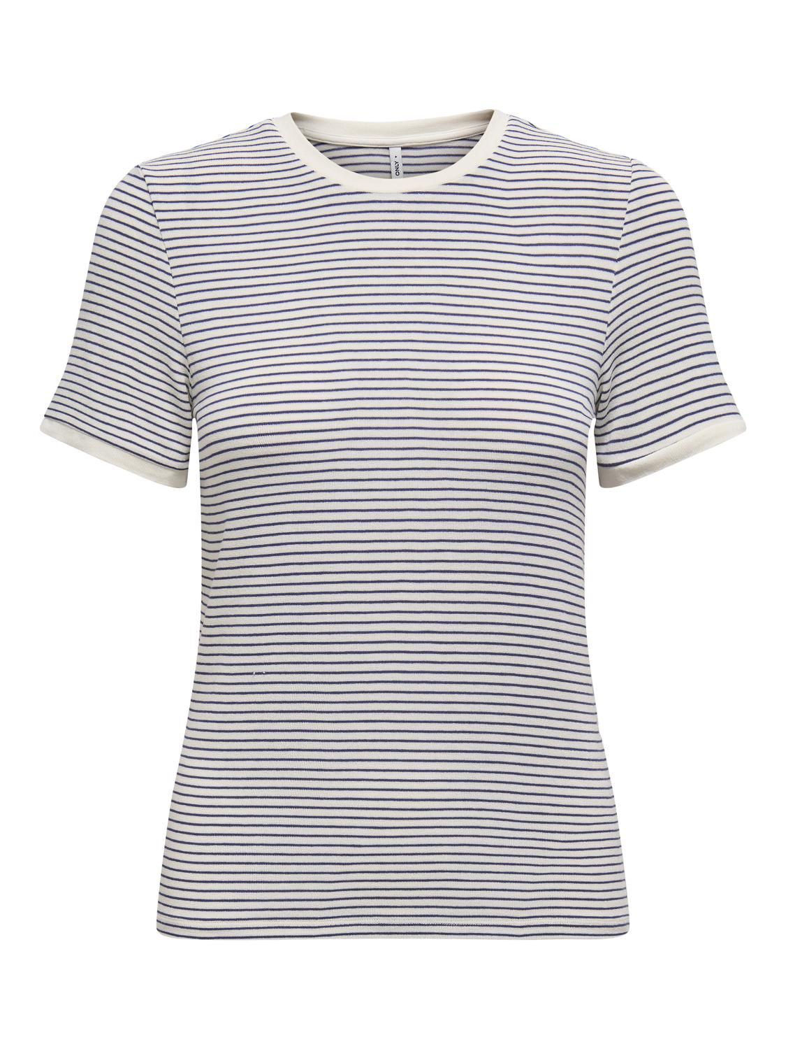 Only T-Shirt rayures marine 15315406