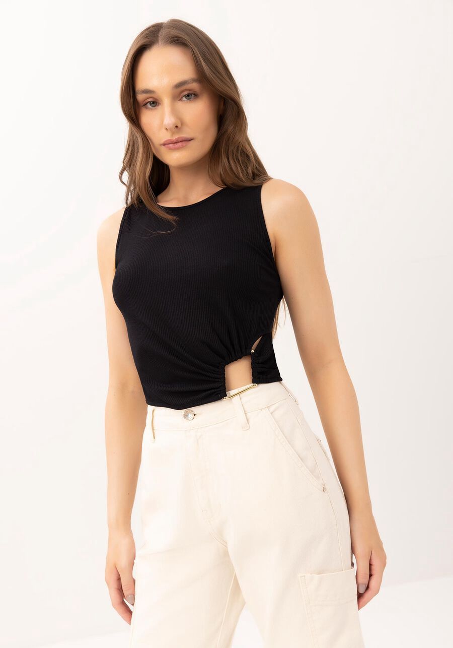 Lezalez Haut court noir 7705L