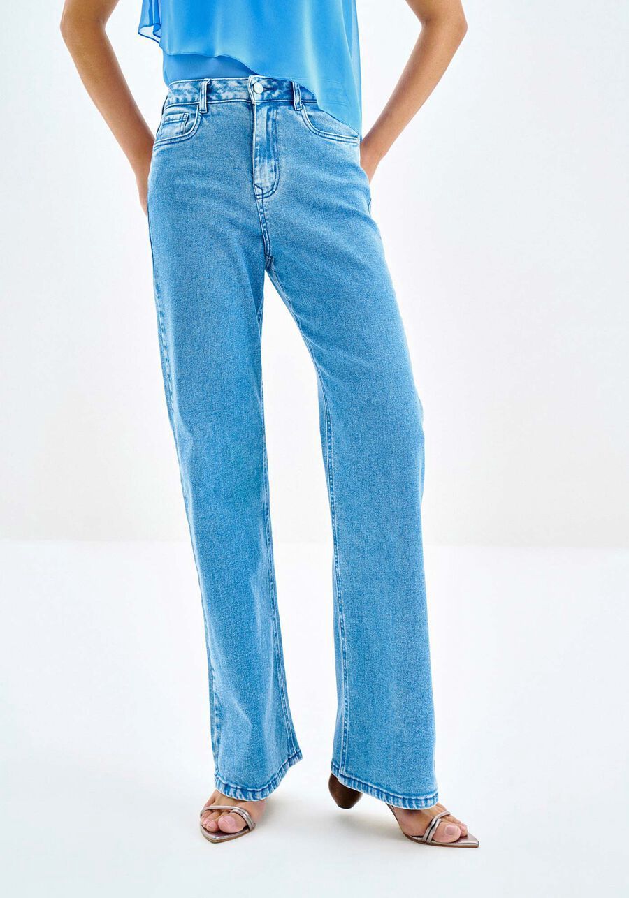 Lezalez Jeans Wide Leg bleu moyen 9405L