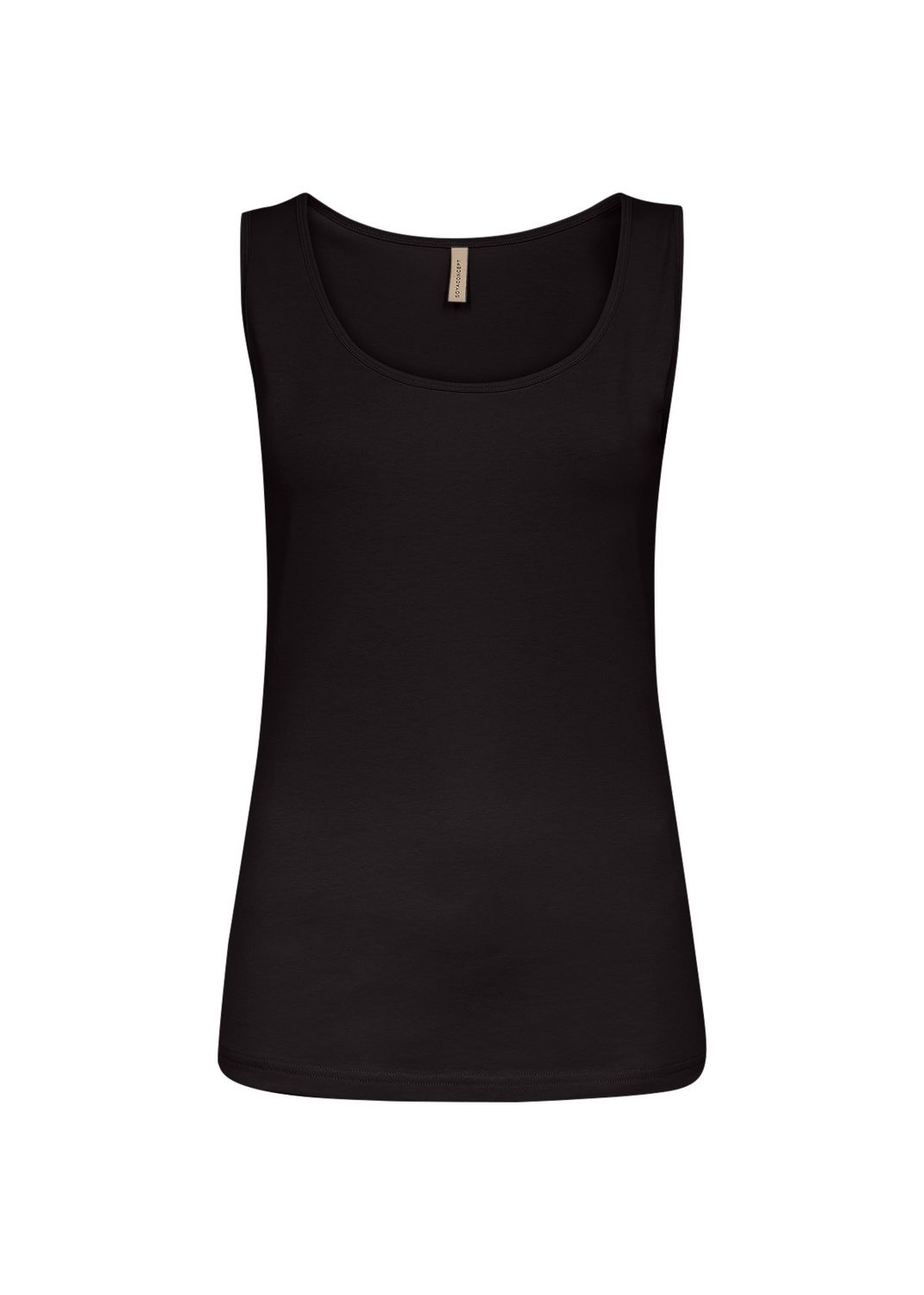 Soya Concept Camisole col rond bretelles larges noir 29011