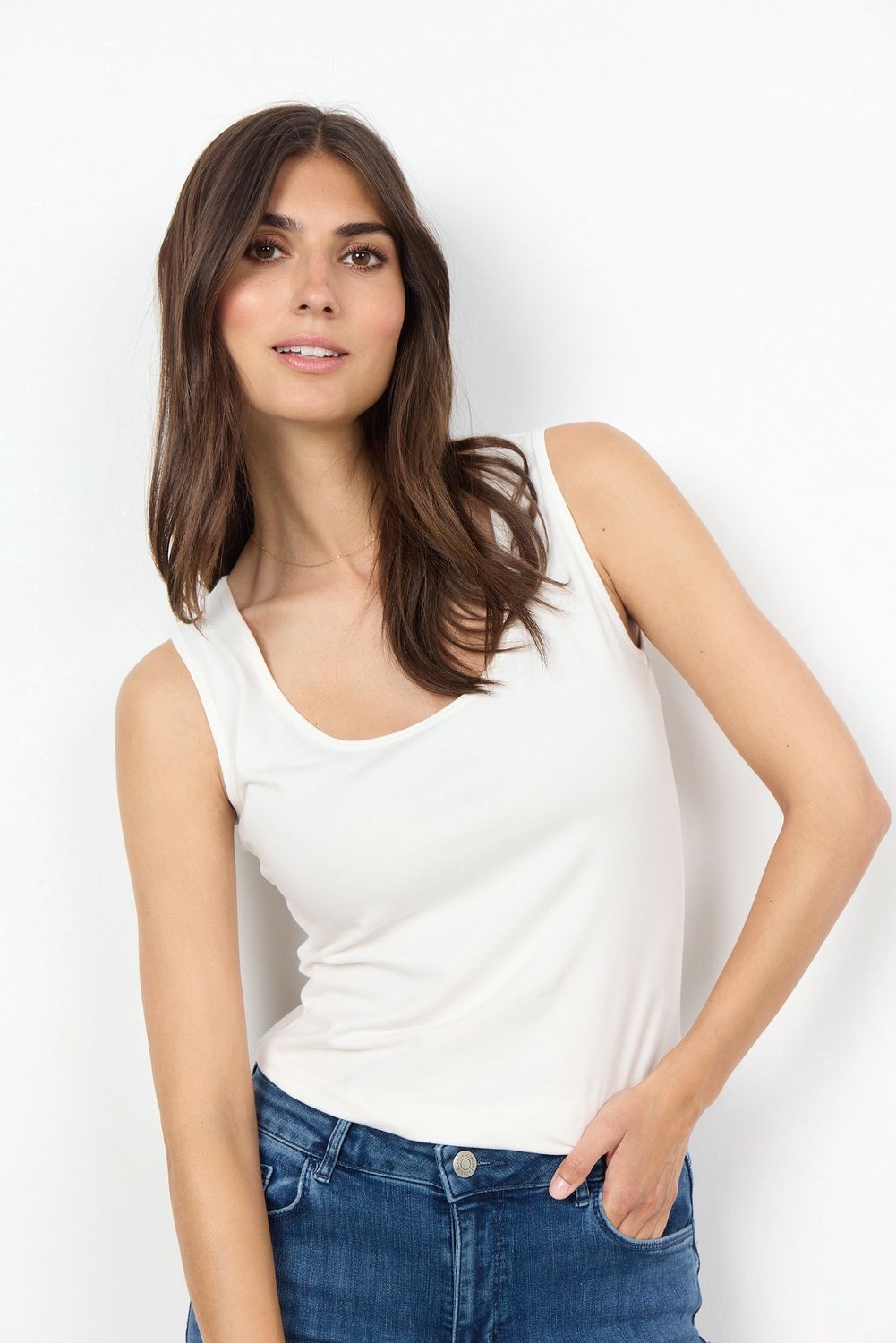 Soya Concept Camisole offwhite bretelles larges 29011