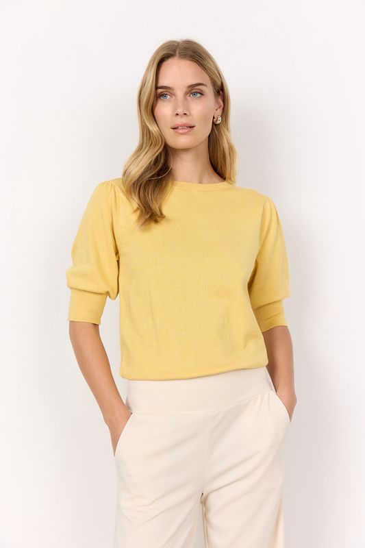 Soya Concept Chandail manches bouffantes jaune sunkissed 33502