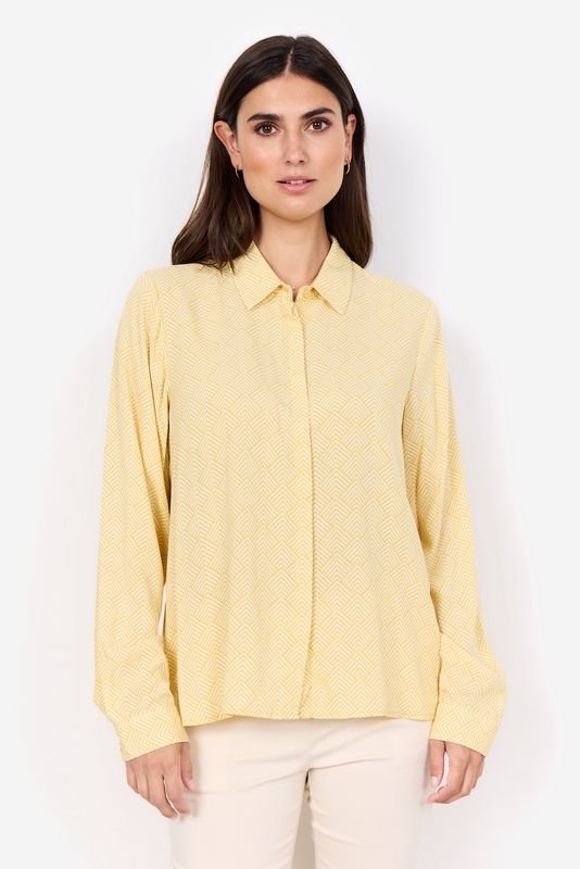 Soya Concept Chemisier motif geo jaune sunkissed 41064