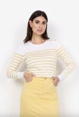 Soya Concept Chandail tricot rayures jaune sunkissed 33620