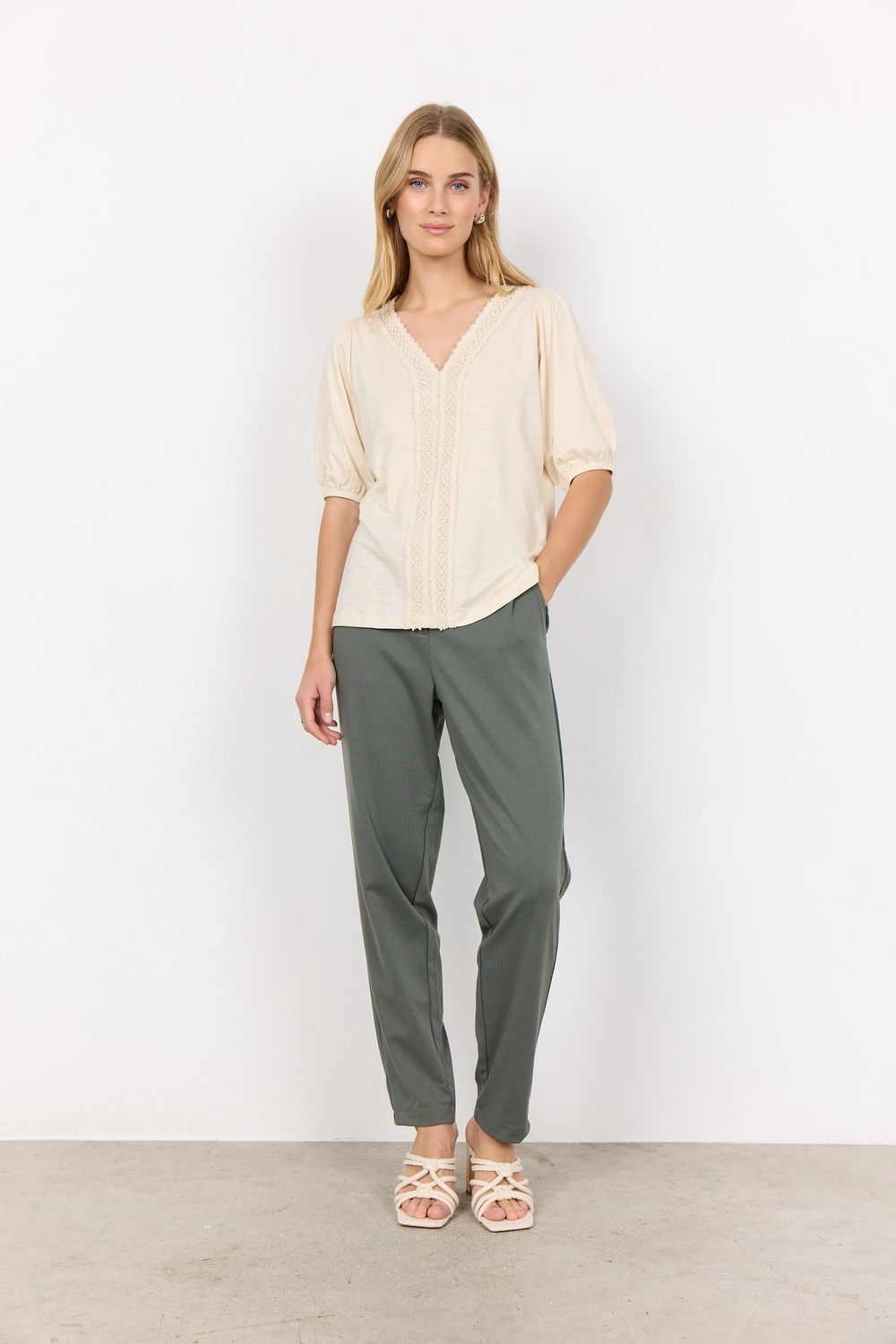 Soya Concept Chandail manches 3/4 detail broderie 26910