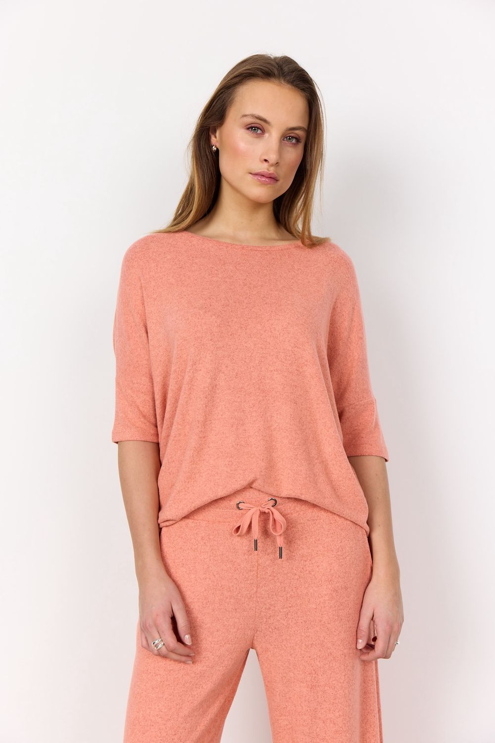 Soya Concept Chandail peche melange manches courtes 26244