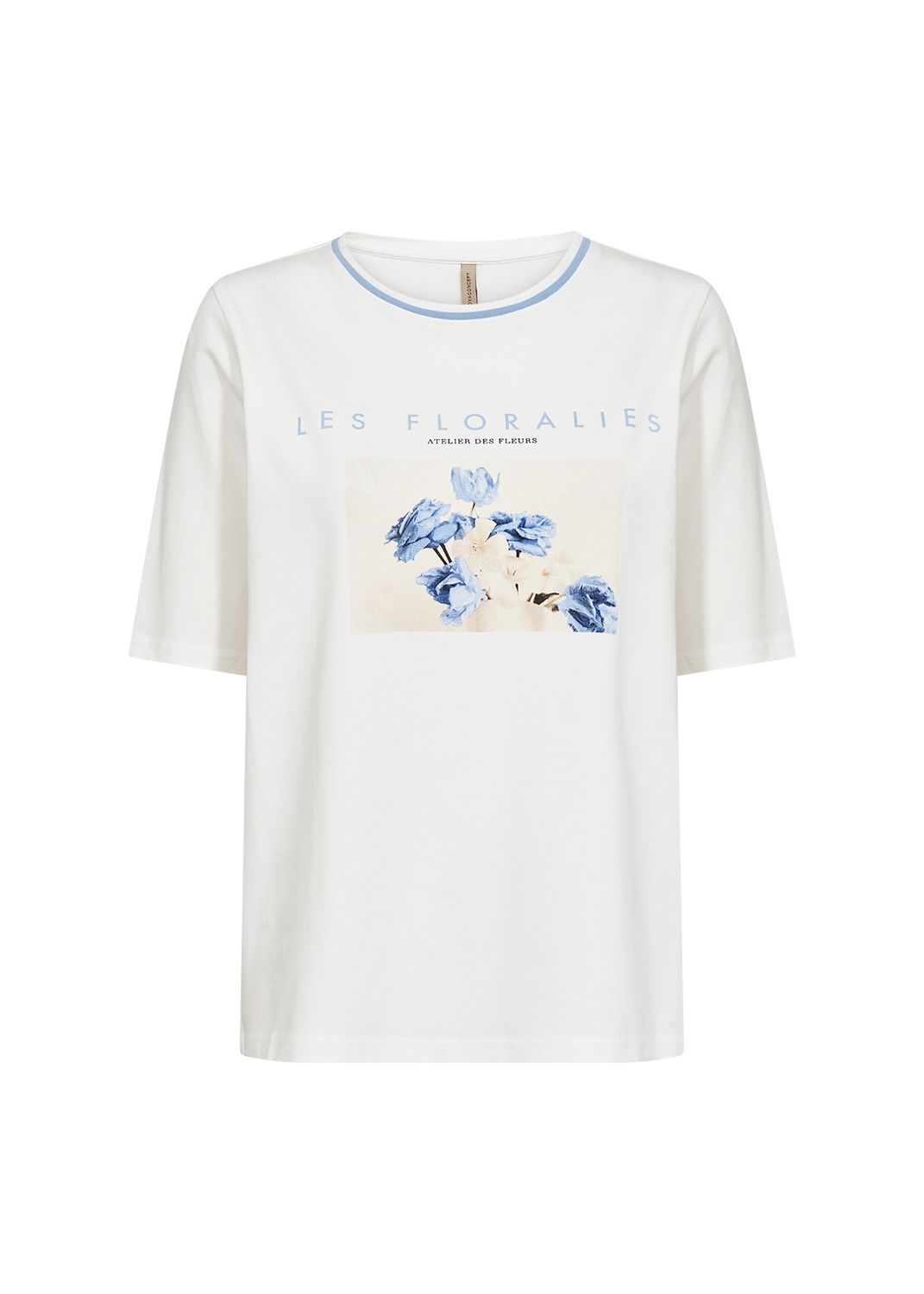 Soya Concept T-Shirt Les Floralies bleu 26863