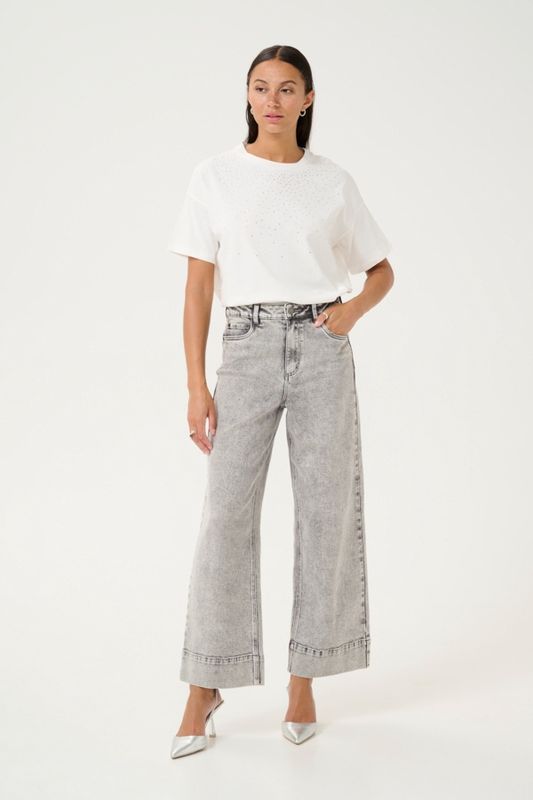 Kaffe Jeans large detail aux bords 10509652