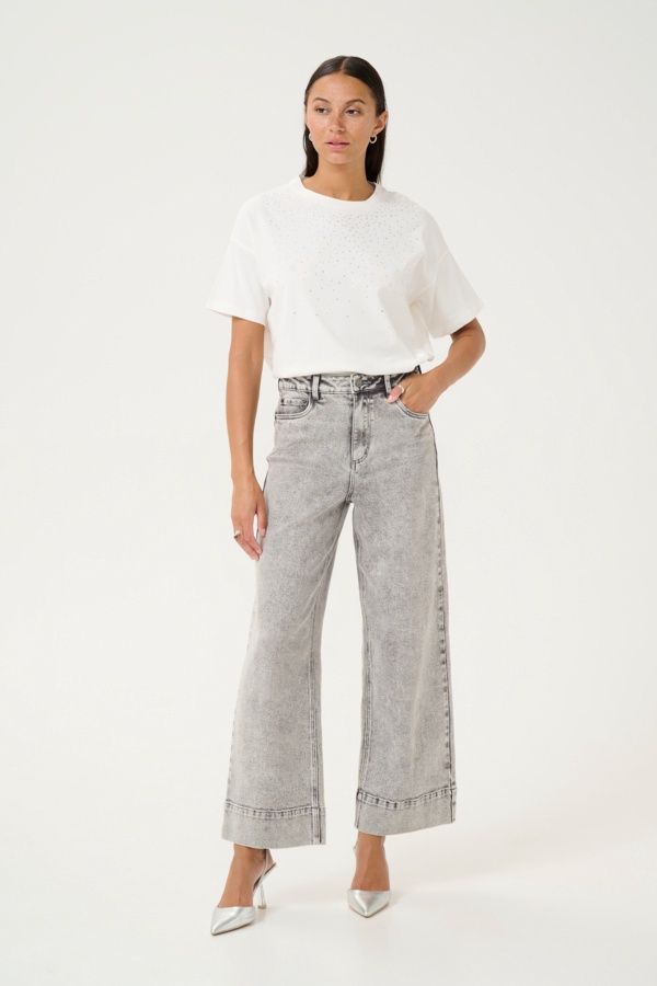 Kaffe Jeans large detail aux bords 10509652
