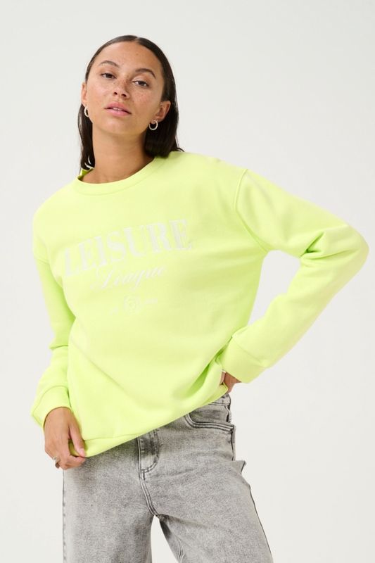 Kaffe Chandail crewneck vert laitue 10509722
