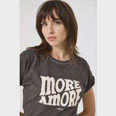 Garcia T-Shirt anthracite More Amore B50001