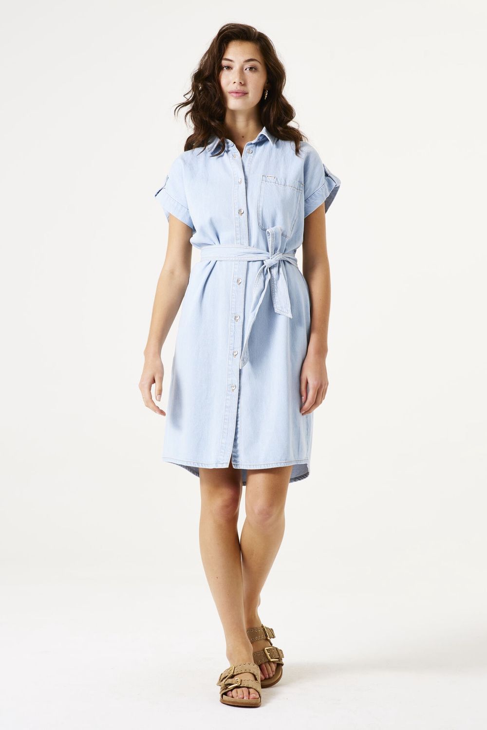Garcia Robe denim bleu pâle D50085