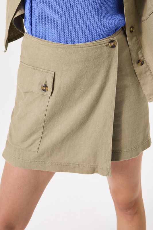 Garcia Jupe short Summer Olive D50122