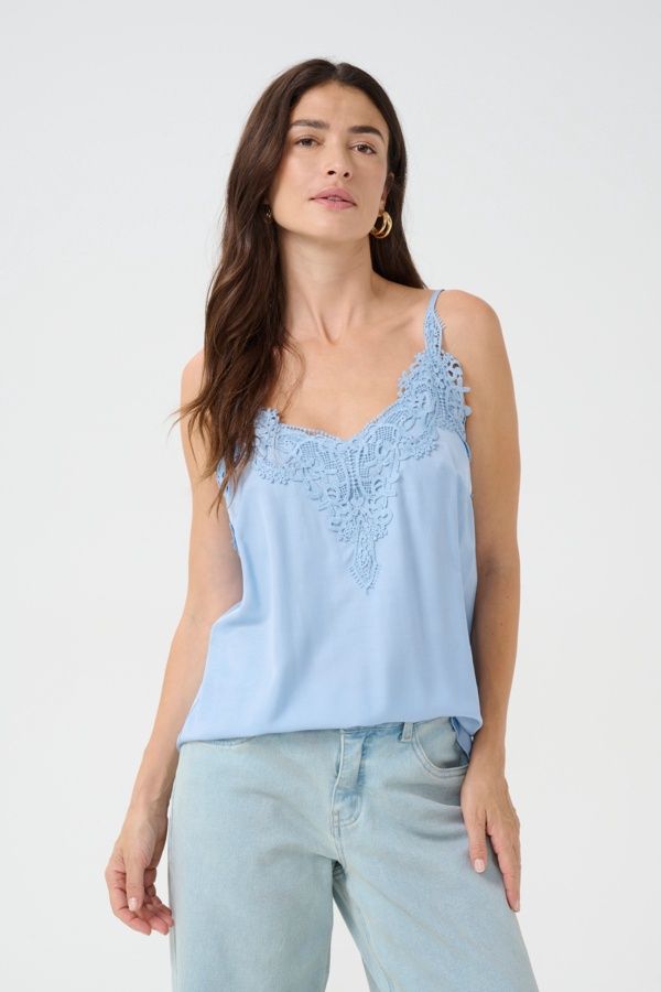 Cream Camisole haut dentelle Clear Sky 10611224