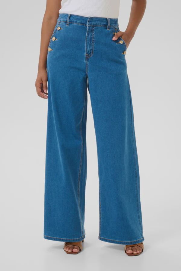 Cream Jeans taille haute boutons poches Pearland 10613364