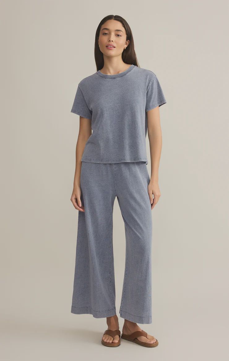 ZSupply Pantalon Jersey denim medium indigo ZP222220
