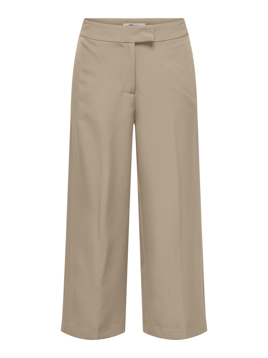 Only Pantalon crop wide leg taille haute Hummus 15340648